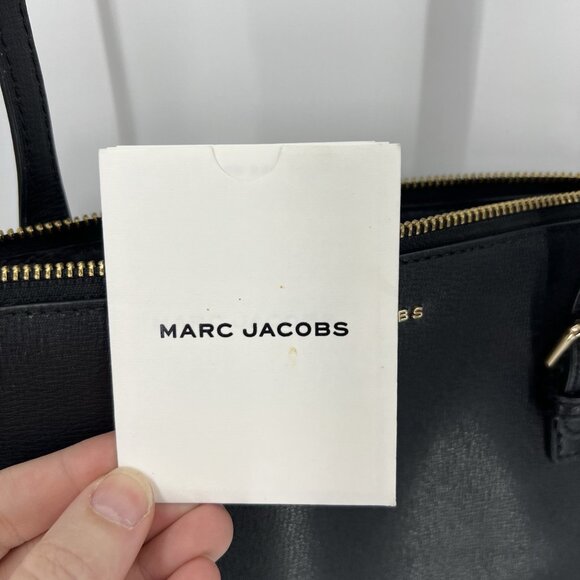 Marc Jacobs Mini Black Leather Commuter Crossbody Purse Bag Classic - Picture 9 of 13